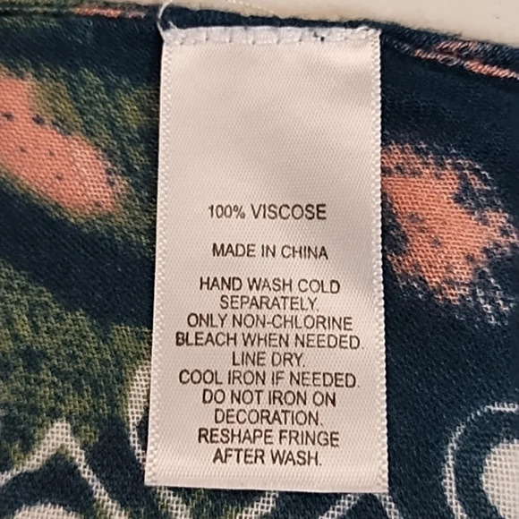 Moss Rose OS Super Soft Long Kaftan Kimona Open Cardigan Greens Pink Cream White - Picture 6 of 8